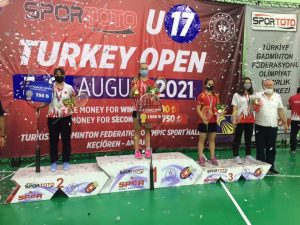 На міжнародного турніру Turkey open U17, який відбувся з 5 по 8 серпня в Анкарі.