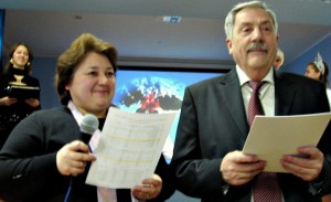 Директор училища Анатолій Михайлович Попов та заступник директора з навчальної роботи Алла Володимирівна Вовк